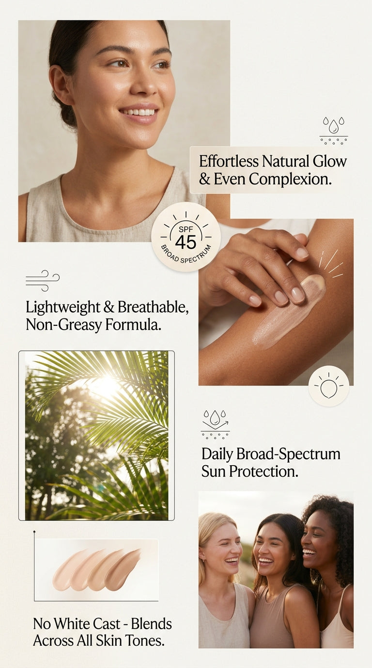 Leenora Glow Tint SPF 45 – Tinted Sunscreen & Skin Tint
