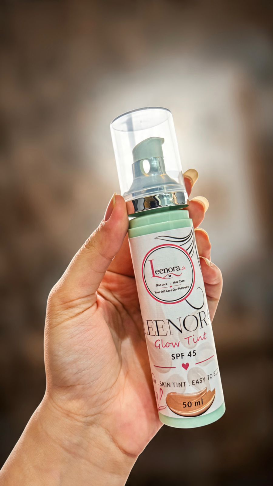 Leenora Glow Tint SPF 45 – Tinted Sunscreen & Skin Tint